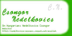 csongor nedelkovics business card